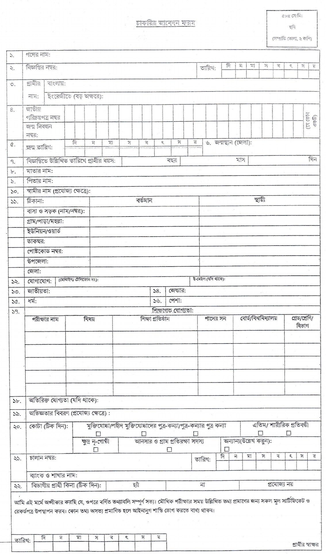 Ministry of Telecommunications and Information Technology Job Circular 2020