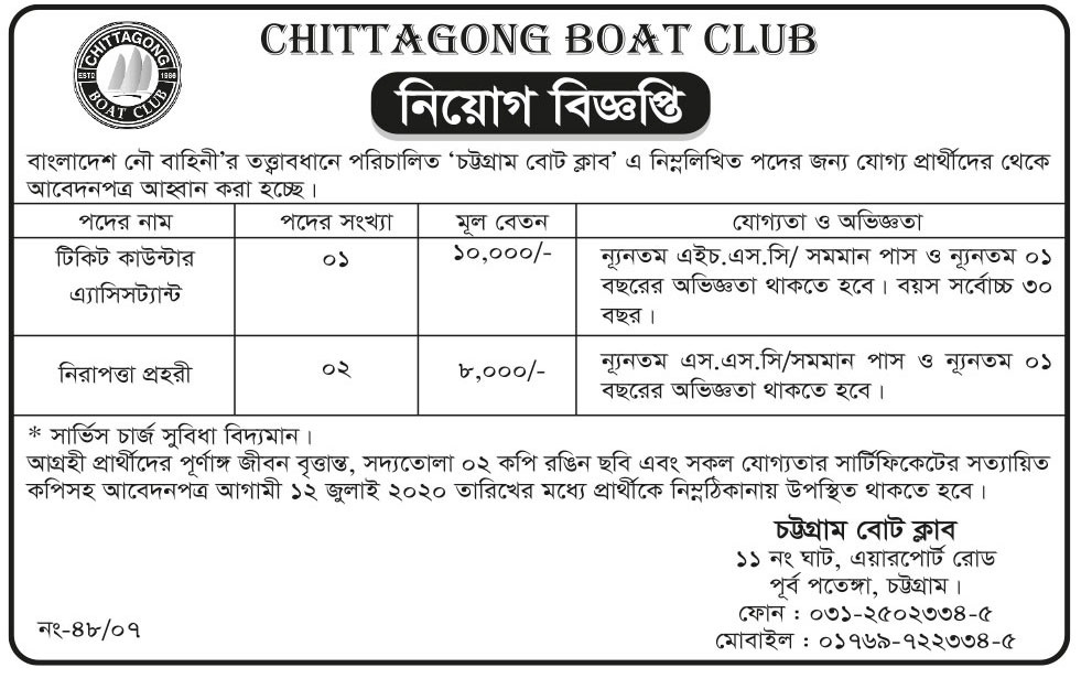 Bangladesh Navy Civilian Job Circular 2020