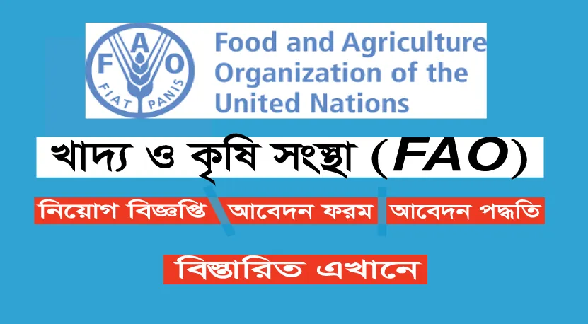 Food and Agriculture Organization Job Circular
